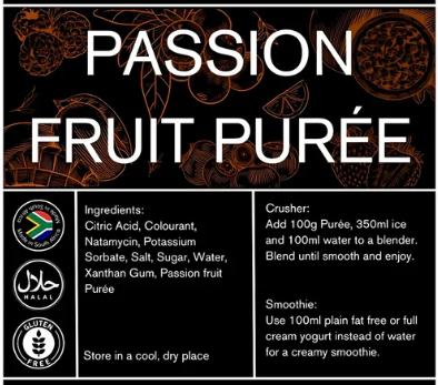 passion fruit purée passion fruit purée