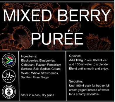 mixed berry purée mixed berry purée