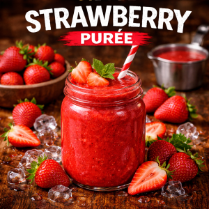 strawberry purée
